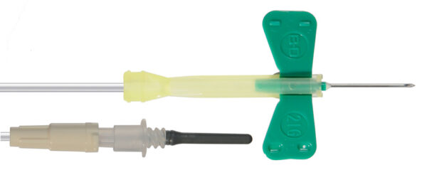 BD Vacutainer Safety-Lok Blutentnahme-Set + Luer Adapter 21G grün (1 Pkg.=50 Stk.)